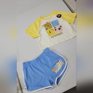 Pokemon Kids Pajama Set - Yellow and Blue